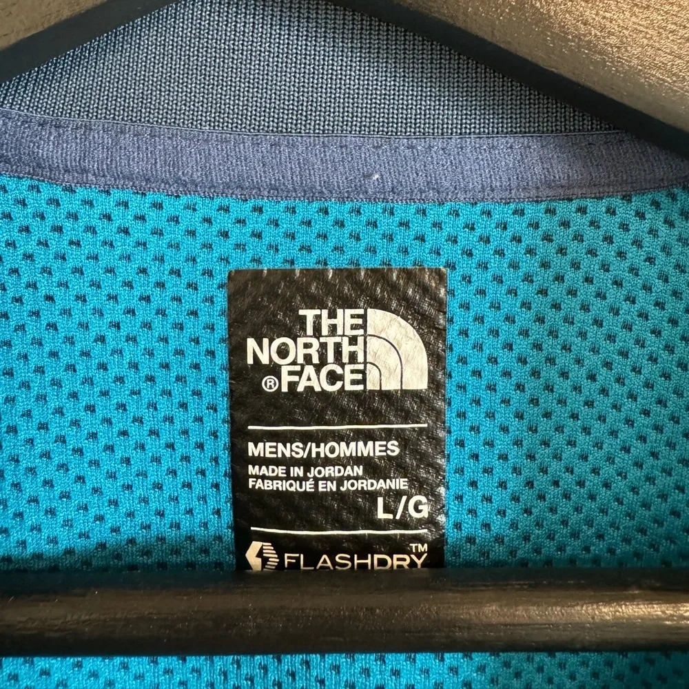 THE NORTH FACE Short Sleeve FlashDry Polo Men's Large Blue